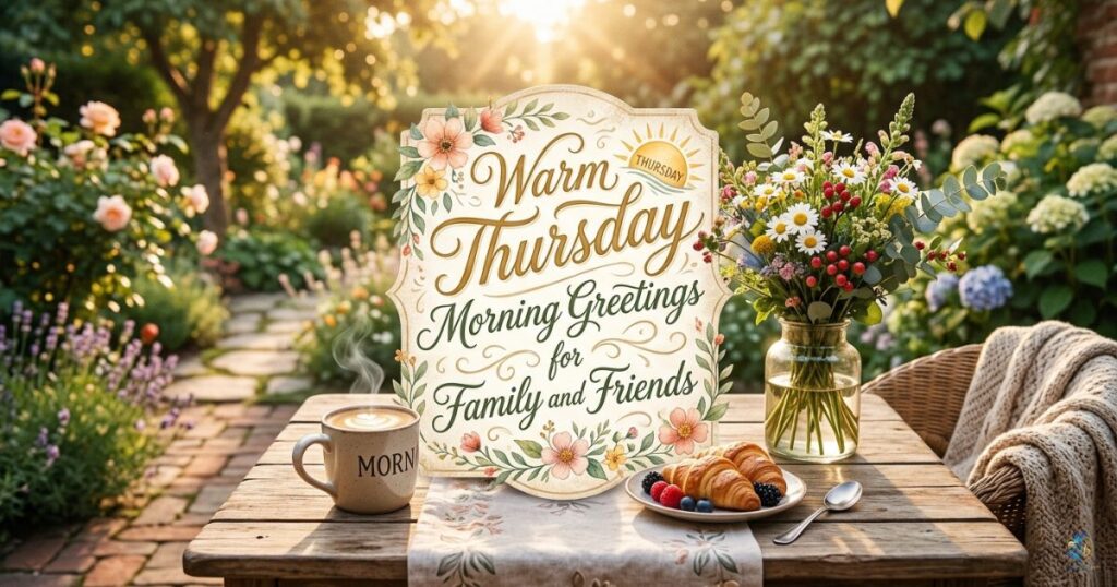 Warm Thursday Morning Greetings for Family and Friends